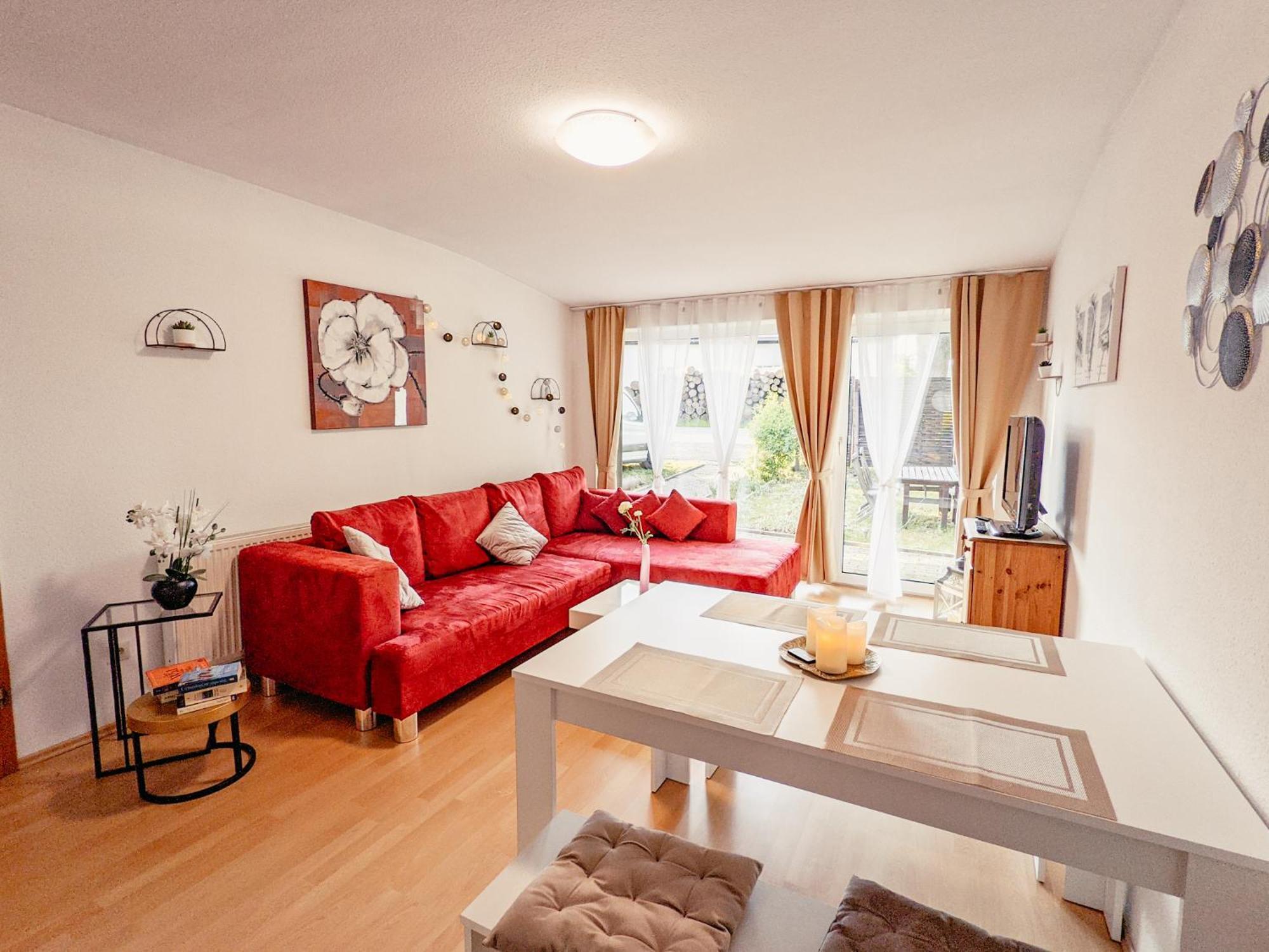 W5 - Urlaubsmagie - Wohnung Mit Grill, Terrasse & Pool Lichtenhain  Exterior photo